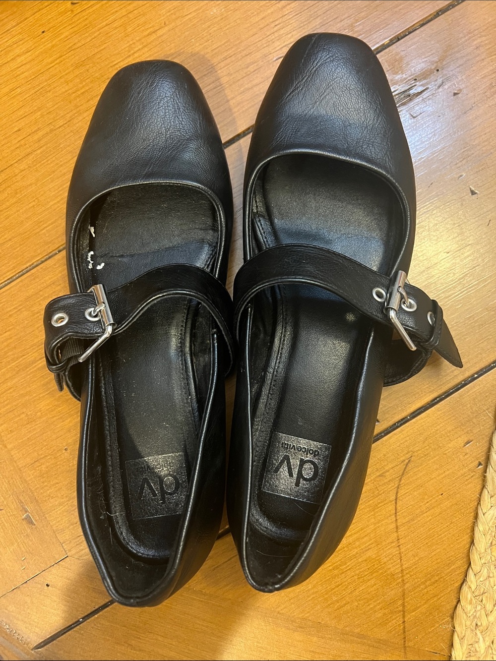 DV by Dolce Vita Black Mary Jane Buckle Flats. Size 8 1/2